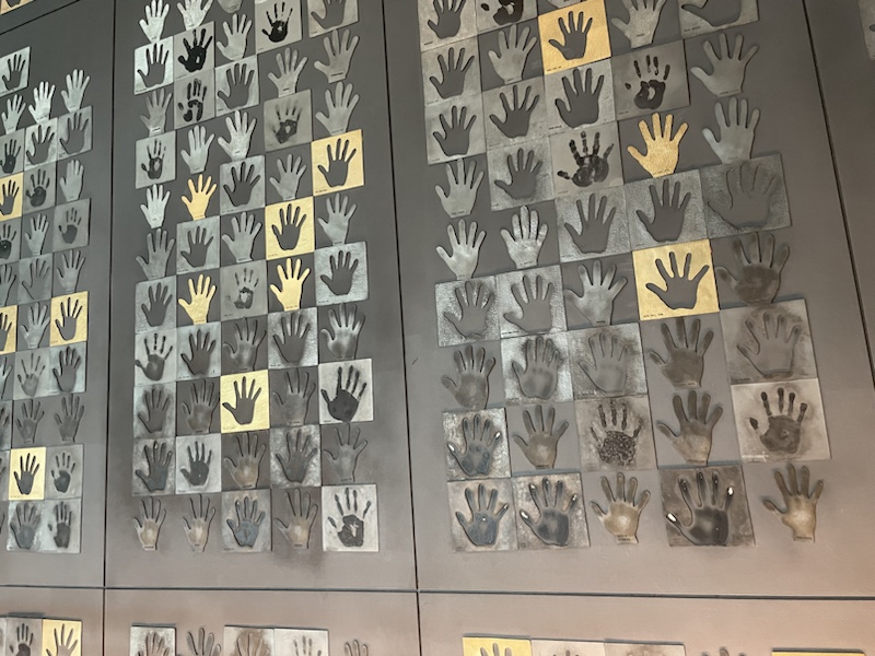 The museum at the Royal Selangor Centre, Kuala Lumpur, Malaysia was informative and had some interesting exhibits, including the wall of hands honouring employees with over five years service