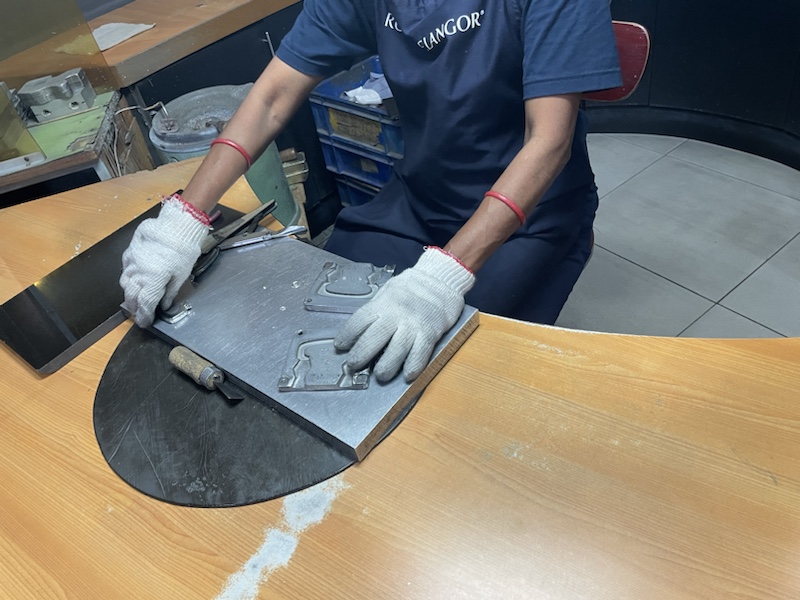 Factory processes at the Royal Selangor Centre, Kuala Lumpur, Malaysia 