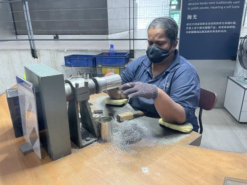 Factory processes at the Royal Selangor Centre, Kuala Lumpur, Malaysia 