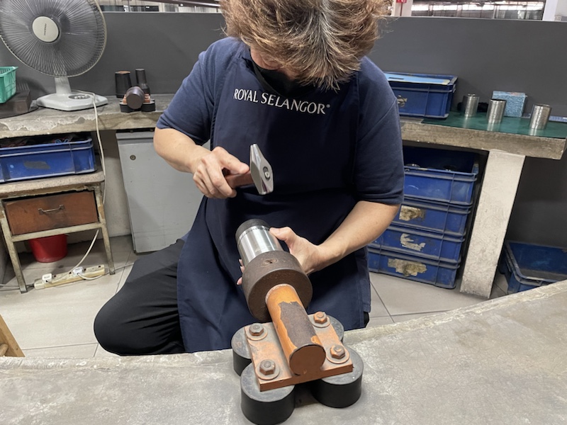 Factory processes at the Royal Selangor Centre, Kuala Lumpur, Malaysia 