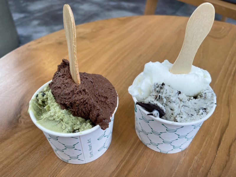 The ice cream at Gaya Gelato Lab (in Ubud, Bali, Indonesia) was superb 