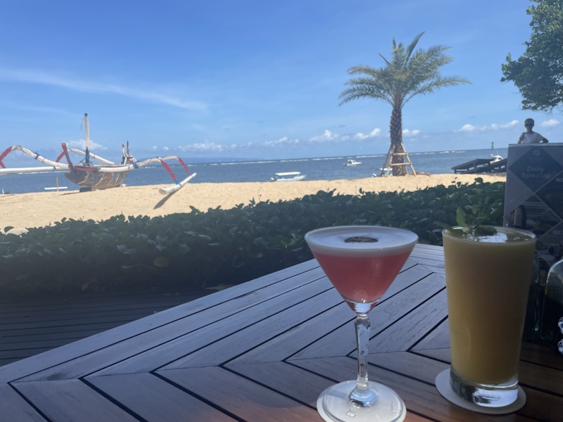 Lunch with a view at Pizzaria in Sanur, Bali