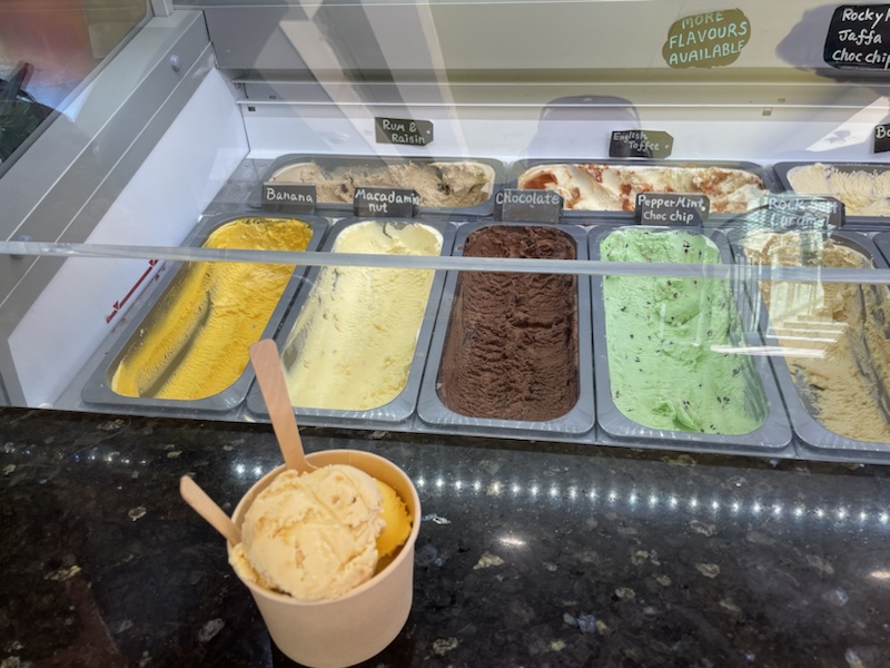 We found banana ice cream at Fremantle!​