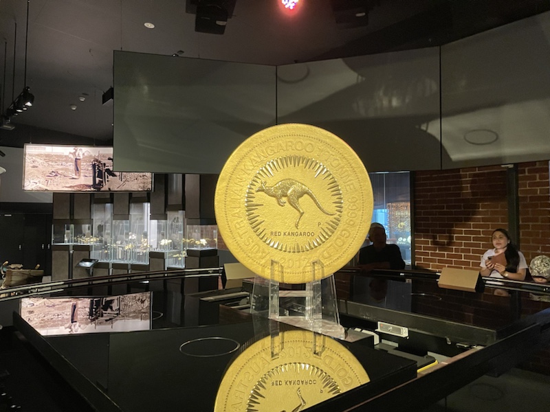 A tour of the Perth Mint (in Perth, Western Australia) includes a $1 million coin and huge gold nuggets