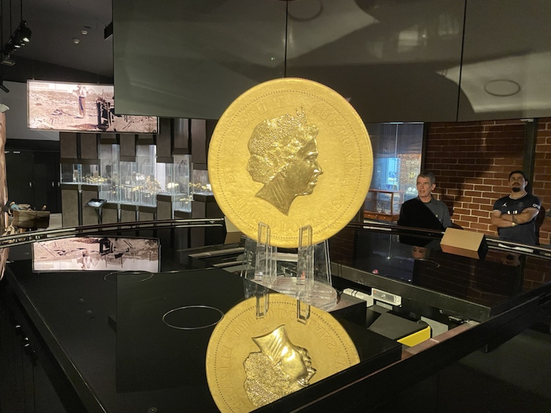 A tour of the Perth Mint (in Perth, Western Australia) includes a $1 million coin and huge gold nuggets