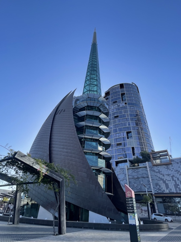 The Bell Tower in Perth, Western Australia, which houses 12 bells from St Martin-in-the-Fields church, London