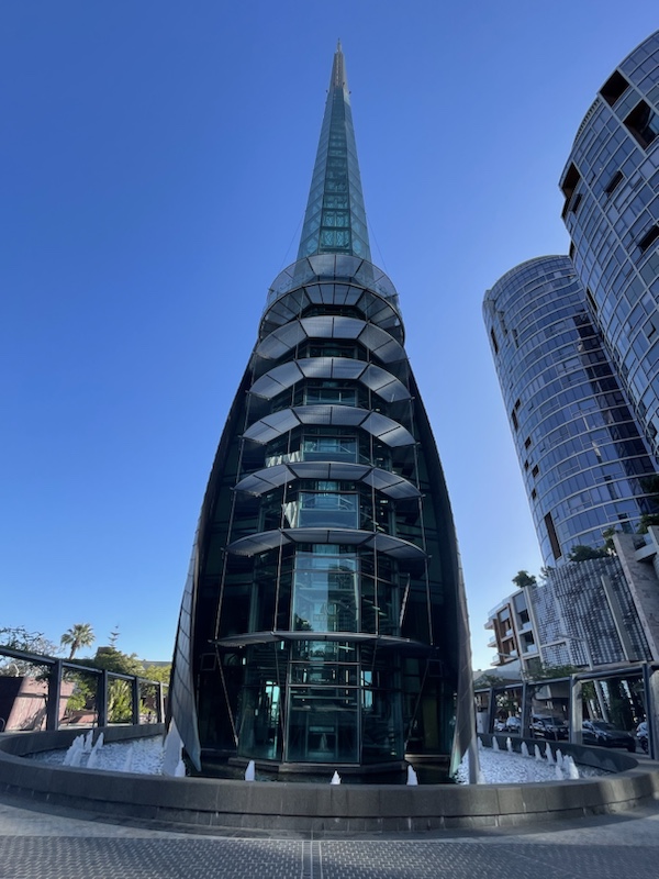 The Bell Tower in Perth, Western Australia, which houses 12 bells from St Martin-in-the-Fields church, London