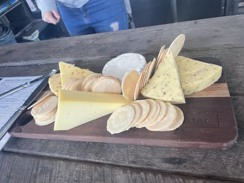 The cheeseboard at Lancaster Wines, Swan Valley, Perth, Australia was amazing