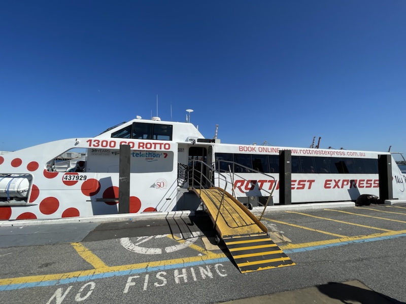 The Rottnest Express ferry to Rottnest Island