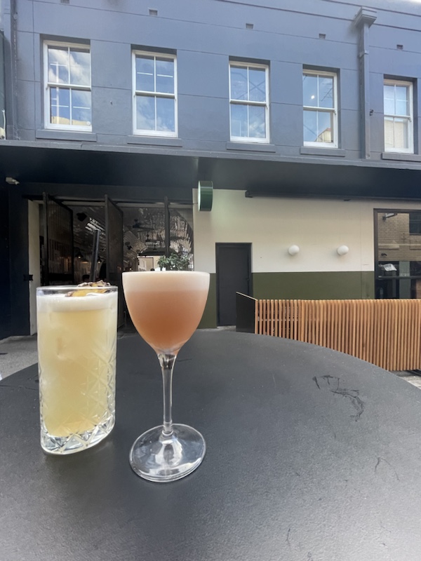 Cocktails at Alfred’s bar, Adelaide, South Australia
