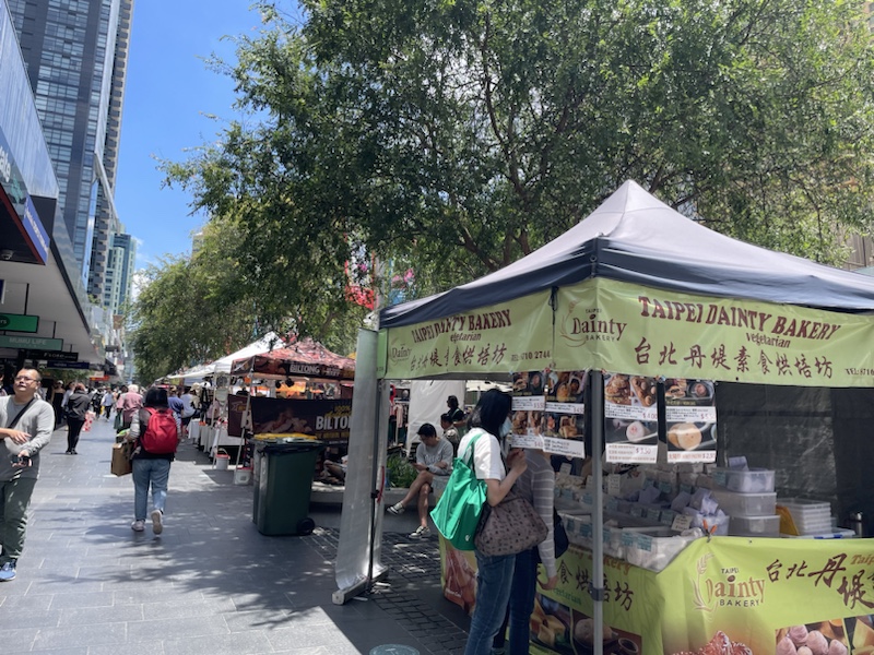 Chatswood street food market​, in Sydney, NSW, Australia 