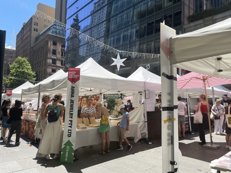 The Christmas Market at Martin Place​, Sydney, NSW, Australia 
