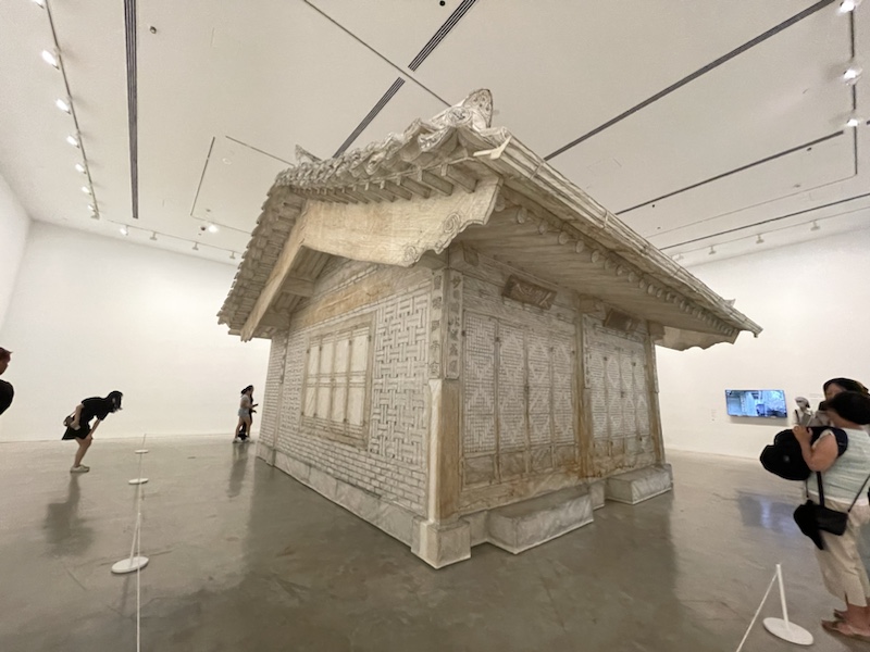 Do Ho Suh’s recreation if his childhood home in paper was impressive to see (at the Museum of Contemporary Art Australia, Sydney, NSW, Australia)