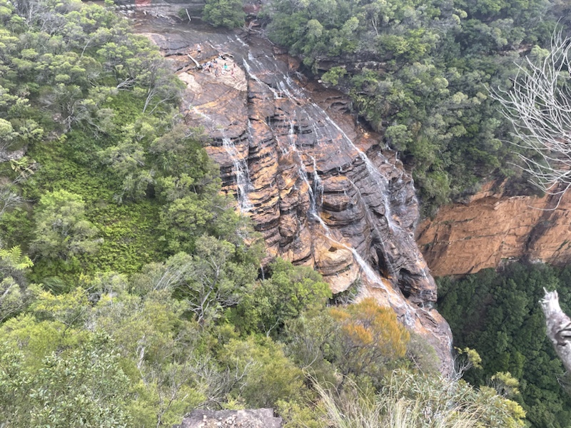 We walked to the top of Wentworth Falls​ in the Blue Mountains, near Sydney, NSW, Australia 